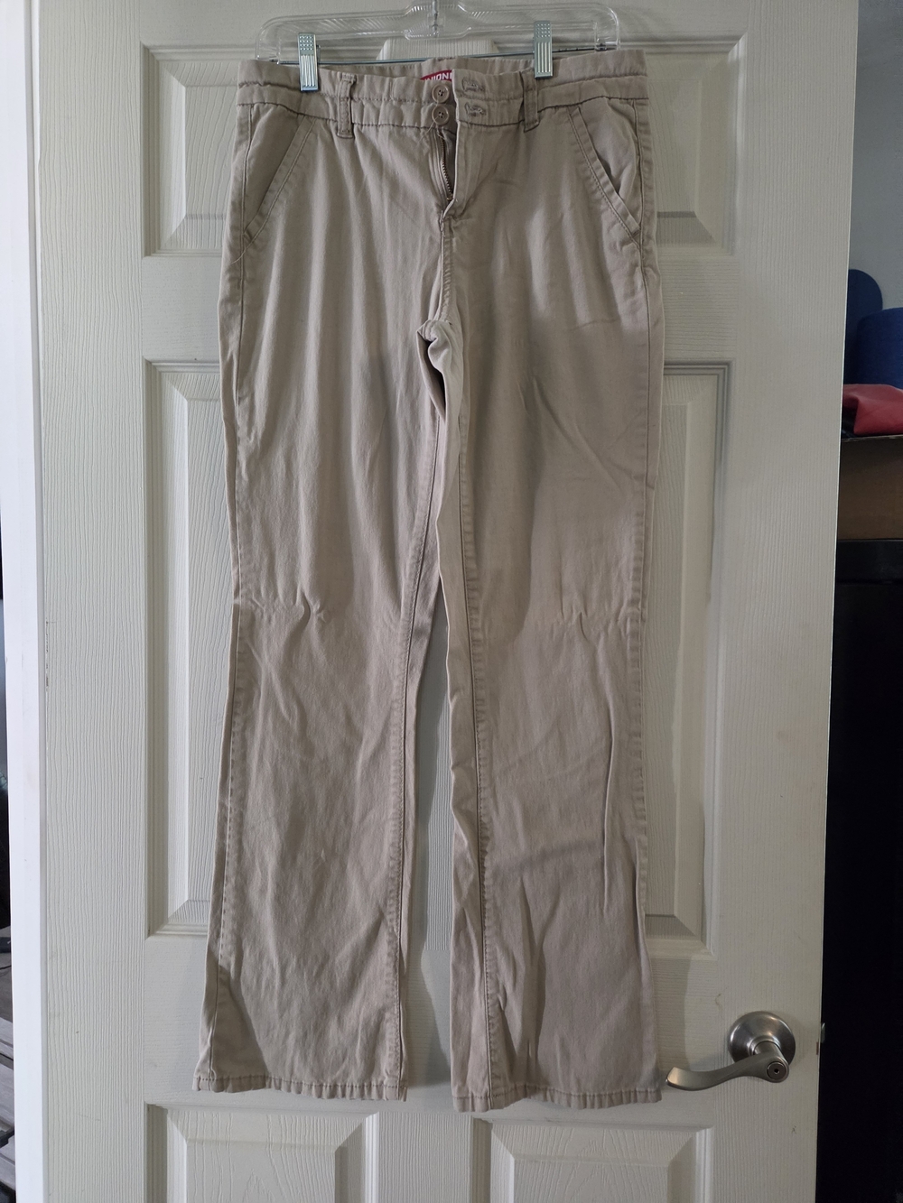 UNIONBAY Women's Beige Boot Cut Pants
